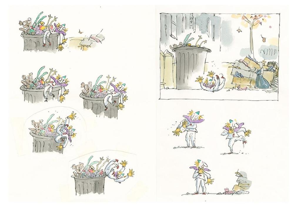 3) Clown Quentin Blake (1988) Written and illustrated by Quentin Blake, this book is the story of a toy that takes on an independent life of its own after being discarded several times.