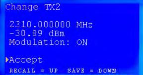 DRAGON INFO SCREEN DRAGON TRANSMITTER Version 1.01 TX1: 3400-3700 MHz Power: 00.0 to 37.
