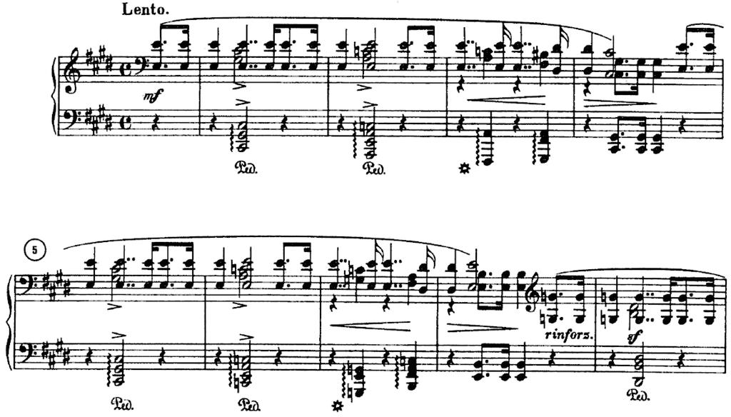 Ex. 13: Liszt, Année de pélerinage (Years of Pilgrimage): Italia, 2. Il penseroso (1839), mm.