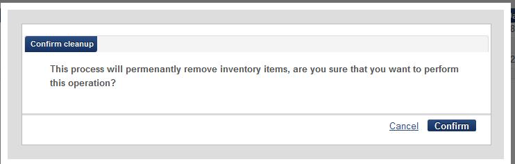After terminating the trial the records that were not purchased can be deleted from the Alma Repository and the discovery tool. This is achieved by clicking on Cleanup from the Actions button.