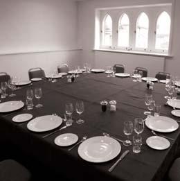 St Giles Hill, allowing an abundance of natural daylight into this versatile space. Suitable for meetings, private dining and seminars. Eversley Wyke.
