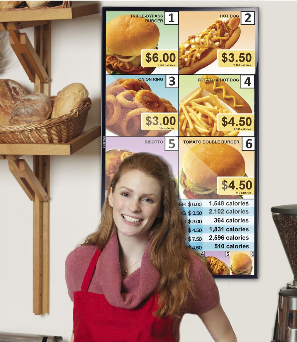 Reduce energy costs with efficient d-led BLU technology ED Series (EDC) signage displays require less wattage to operate than CCFL LFDs, translating into lower electricity costs.
