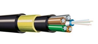 FIBRE OPTIC CABLES Aerial Aerial cables are of All Dielectric Self Supported (ADSS) design. Multi-Loose Tube optical fibre cables designed for installation between poles up to 150m apart.