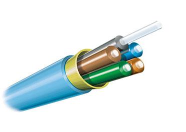 FIBRE OPTIC CABLES Internal Riser Customer Premises Riser cable is designed for installation in riser shafts running between floors of a building or other applications where the cable is to be run