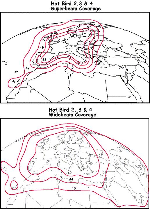 CHAPTER THREE With the launch of HOT BIRD 1 in 1995, EUTELSAT was able to emulate the Astra system by colocating satellites that operate in adjacent frequency segments of the Ku-band spectrum.