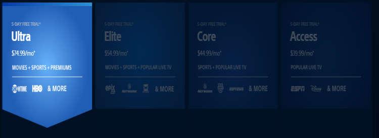 Playstation Vue Streaming Cable Channels Most usual cable