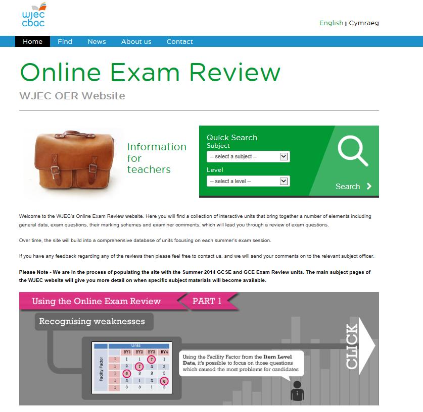 There is a handy how to guide on the OER site We also have our OER site (Online Examination Review)