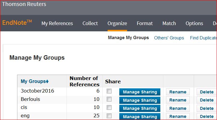 sciencedirect.com/ Note: References not assigned to a group will go into the [Unfiled] folder in EndNote online. You can create as many groups as you need.