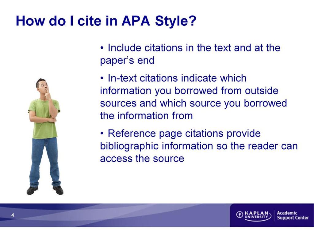 How do I cite in APA Style?