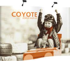 Coyote popup display specs 8 Serpentine 10 Serpentine 20 Serpentine Footprint 97.62"w x 87.56"h x 20"d 125.25"w x 87.56"h x 21.