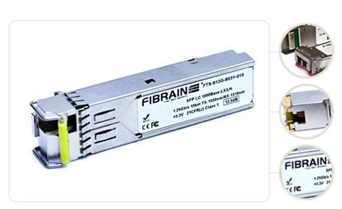 FTS-S12G-B53Y-005 SFP 1000Base-LX, BiDi, 1550/1310nm, single-mode, 5km Description FTS-S12G-B53Y-005 series SFP transceiver can be used to setup a reliable, high speed serial data link over