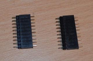7 Board Connectors J2, J5 (10-Way female connector) J3, J4 (10-Way male connector) At this point, you will join the 2 PCBs together with the 10-way