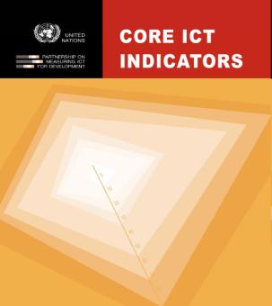 Indicator category Core list: type of indicators Basic core Extended core Total ICT infrastructure and access 10 2 12 ICT access and