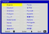 User Installation User Controls controls Setting Language Choose the multilingual OSD menu. Press the or button into the sub menu and then use the or button to select your preferred language.