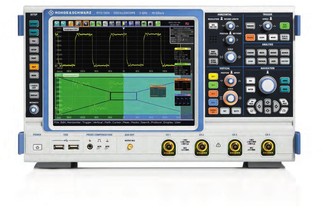 R&S RTO Digital Oscilloscope At a glance The R&S RTO oscilloscopes combine excellent signal fidelity, high acquisition rate and the world's first realtime digital trigger system with a compact device