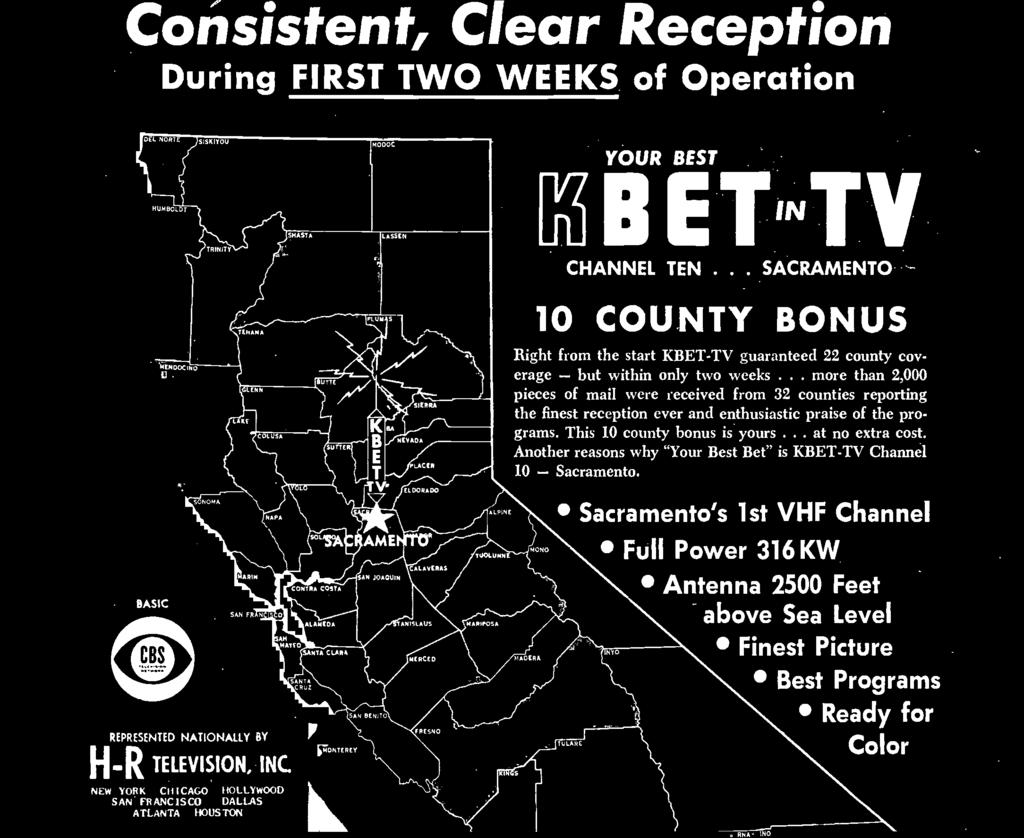 Another reasons why "Your Best Bet" is KBET -TV Channel 10 - Sacramento.