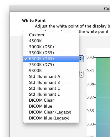 34 NEC MULTIPROFILER - USER S GUIDE White Point adjustment wizard page The White Point page is available with the DICOM and Full presets, and Custom Picture Modes.
