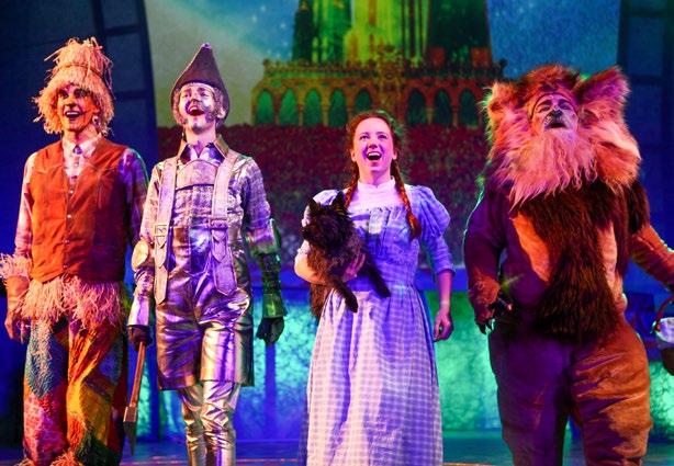 I am going to the theatre to see the show The Wizard of Oz. Seeing a show is a little like seeing something on TV or a movie.
