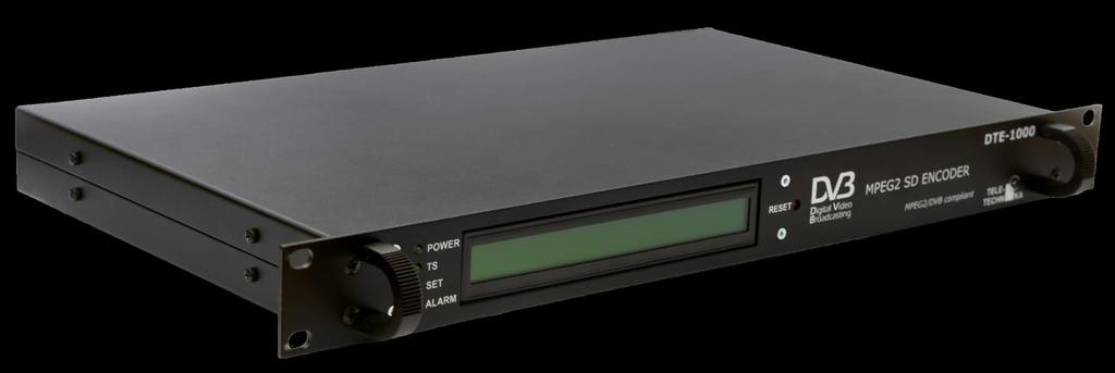DTE-1000 MPEG2 Codec with IP and ASI PAL 625 video input, ASI and