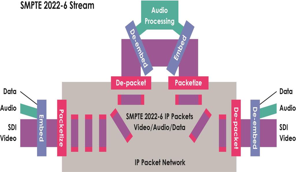 SMPTE ST 2022-6 (Multiplexed