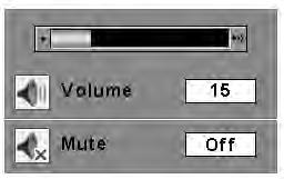 To restore the sound to its previous level, press the MUTE button again or press the VOLUME+/ buttons. Mute function is also effective for AUDIO OUT jack. MUTE button Approximate level of the volume.