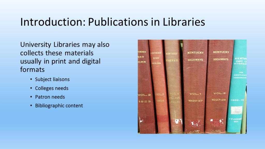 Most university publications may not be indexed so browsing may be the only form of discovery for these issues.