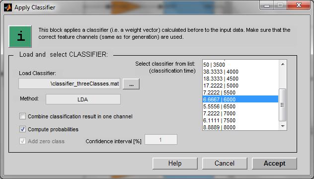 Experiment with Feedback Once the classifier is calculated, you can run the same experiment, but this time with providing feedback to the BCI user.