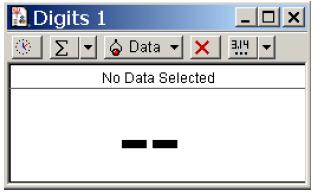 Displaying the Data To see the data collected by a sensor, or entered from the keyboard, or calculated by Data Studio, you must select a display. Each display appears in its own window.