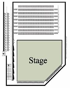 floor plan (the plan was provided by the Academy of Music and Drama Artisten Sweden.