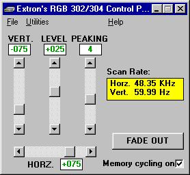 Chapter 4 Using the Windows Control Program 4. Installation of the software creates a Program Group (Windows 3.1) or a Folder (Windows 95 ) called Extron Electronics.