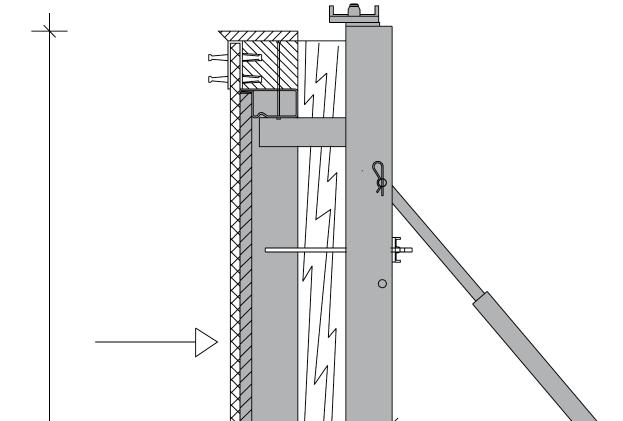 Support Frame STB Brace Bracket SK 150 Joint seal Insulation alkus-facing Concrete pressure max.