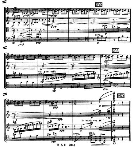 Inspiration: experimental use of string techniques Bartok s made much more use of special playing techniques in his quartets than previous composers in this genre including: Glissando (sliding)