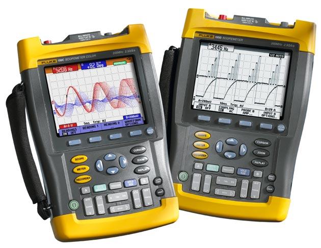 5 GS/s real-time sampling and a deep memory of 27,500 points per input they re ideal for engineers who need the full capabilities of a high-performance oscilloscope in a handheld, battery powered