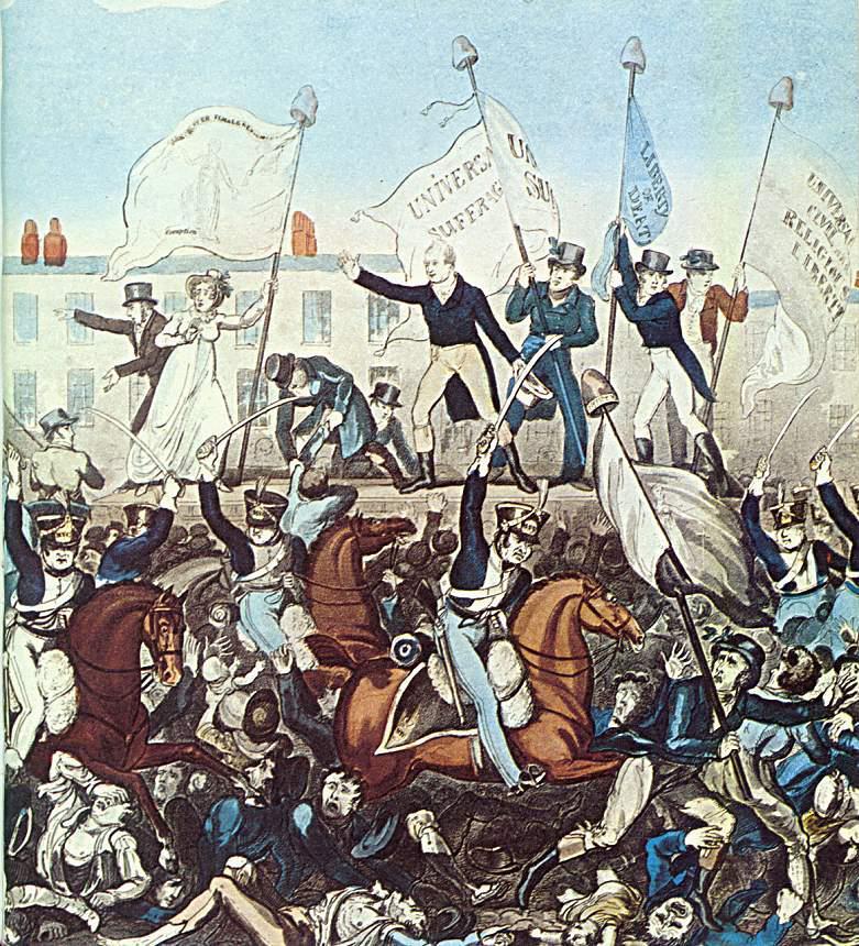 12. The Luddites In 1819, during a peaceful public meeting in Manchester,