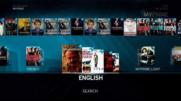 THE HORIZON MAIN MENU 52 FILMS FILMS is a sub-category of the ON DEMAND menu. It displays all available films.