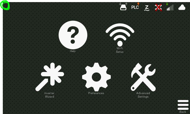 Then, on third from right icon on lower right shows zwave, hit this icon to enter the zwave Diagnostic Screen.