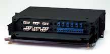 field-term connectivity including splicing Better use of valuable space through a compact footprint AX100068, FX 24/48 Port (2U) Rack-mount Patch Panel (shown loaded) Rack Mount D-Series Draw Type