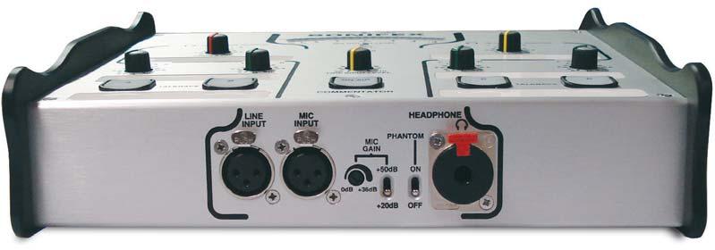 CM-CU1 Front Panel Controls & Connections 1 CM-CU1 Front Panel Controls & Connections The front panel of the Commentator Unit has the commentator input and headphone output as well as the microphone