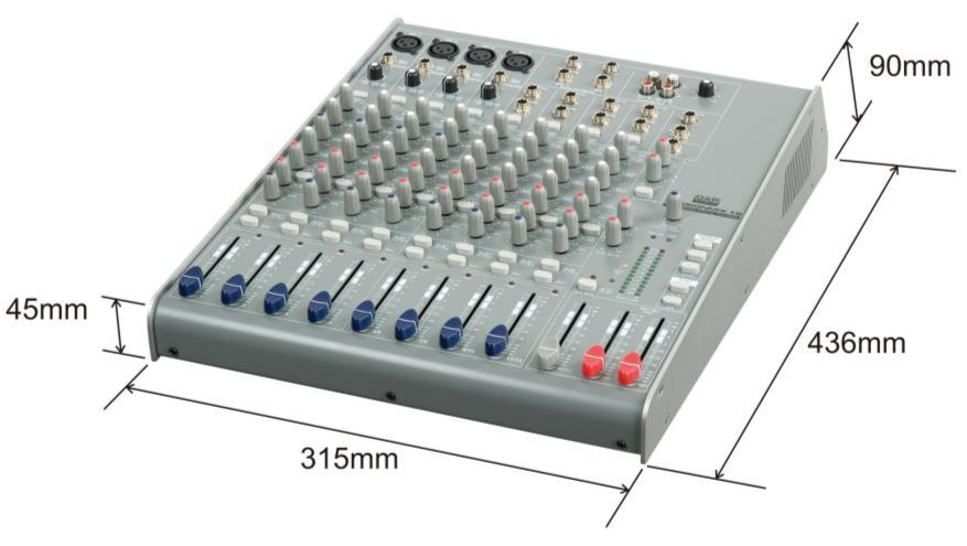 Product Specification Model: DAP Audio Sessionmix 12 Mono input channels: Mic 1-4 input Electronically balanced Freq.