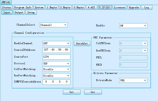 Gateway MAC Address Set Gateway of the IP module MAC address of the IP module Input Setting of the IP I/O Module The Input setting menu is to set the IP input function for receiving multicast or