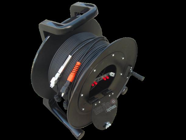 Deployable Reels These heavy duty light weight deployable reels provide the ideal solution for running fibre optic cable for temporary connections.