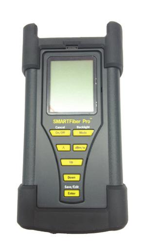 SmartFibre Pro Power Meter PRODUCT DETAILS The Optical Power Meter provides high accuracy optical power measurement with dynamic range from +3 to -60dBm and six calibrated wavelengths.