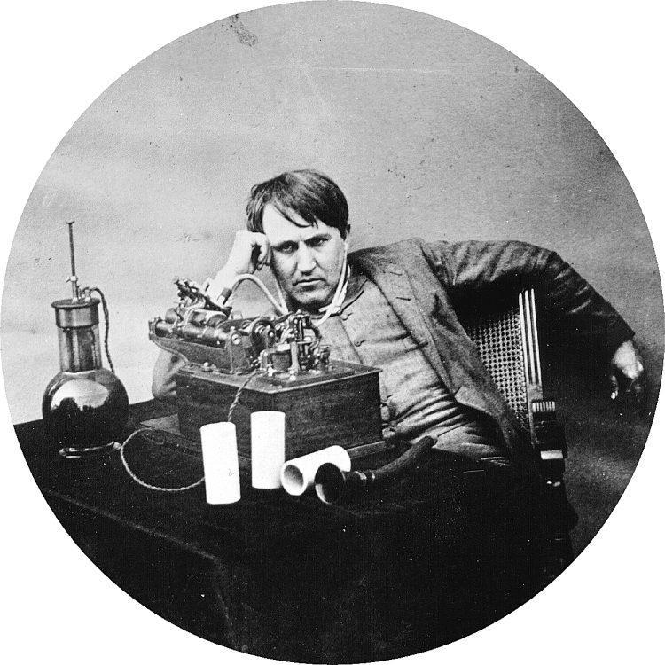 Milestones de Martinville, France, 1850s Edison s phonograph, U.S.