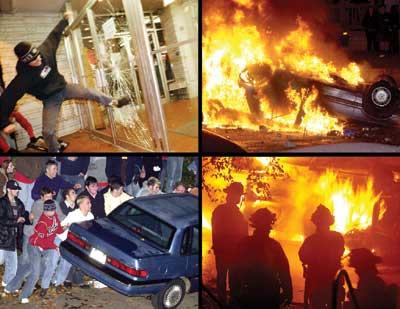 bad: Sporting events Soccer Riots
