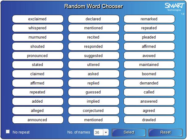 Below are synonyms for the word "said".