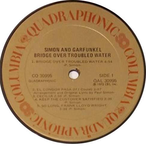 labels were gray and orange; Quadraphonic records (CQ or PCQ series) were gold and red. This label design continued well into the 80's.