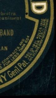 1910 Label 08P (shown above with Label 08) Two large musical notes at the top.