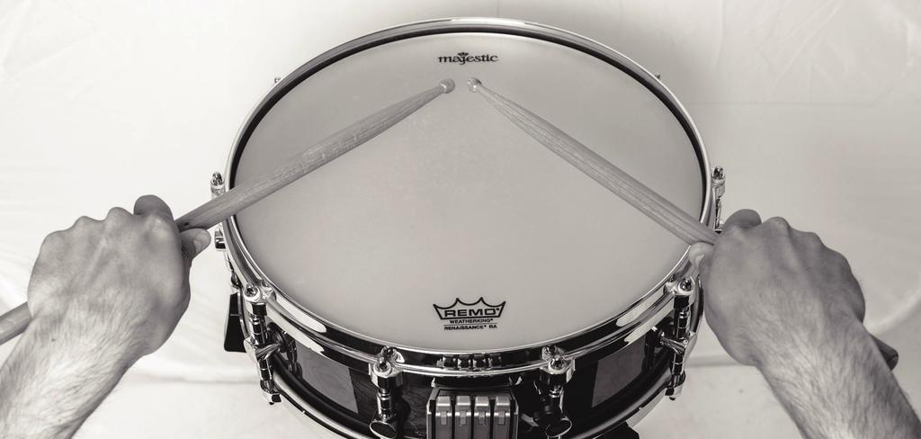 Playing Position: The most common playing position is in line with, and automatically on top of, the snare wires.
