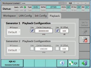 Options for controlling external instruments The R&S IQR K1 and R&S IQR K2 software options allow users to configure Rohde & Schwarz instruments con nected to the R&S IQR in order to record or replay