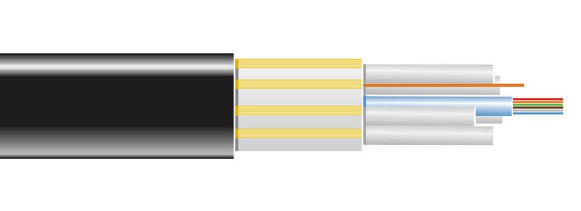 6-FIBER INDOOR/OUTDOOR DISTRIBUTION-STYLE CABLE, TIGHT-BUFFERED OFNP PLENUM, CUSTOM LENGTHS OM1 62.